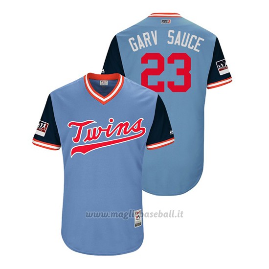Maglia Baseball Uomo Minnesota Twins Mitch Garver 2018 Llws Players Weekend Garv Sauce Light TOrnto Blue Jays